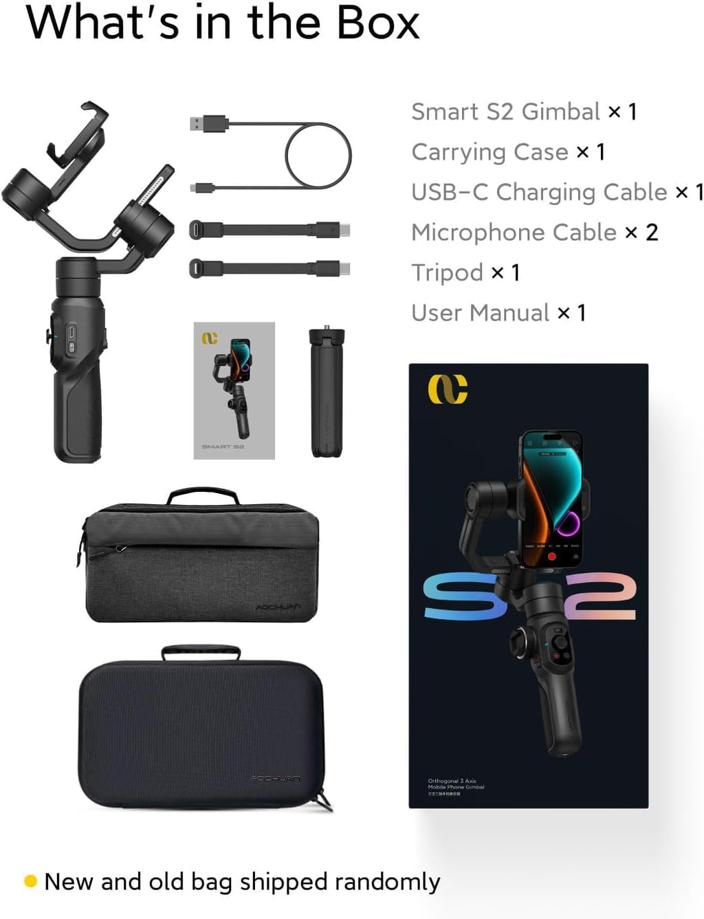 Smart S2 Gimbal Stabilizer for Smartphones