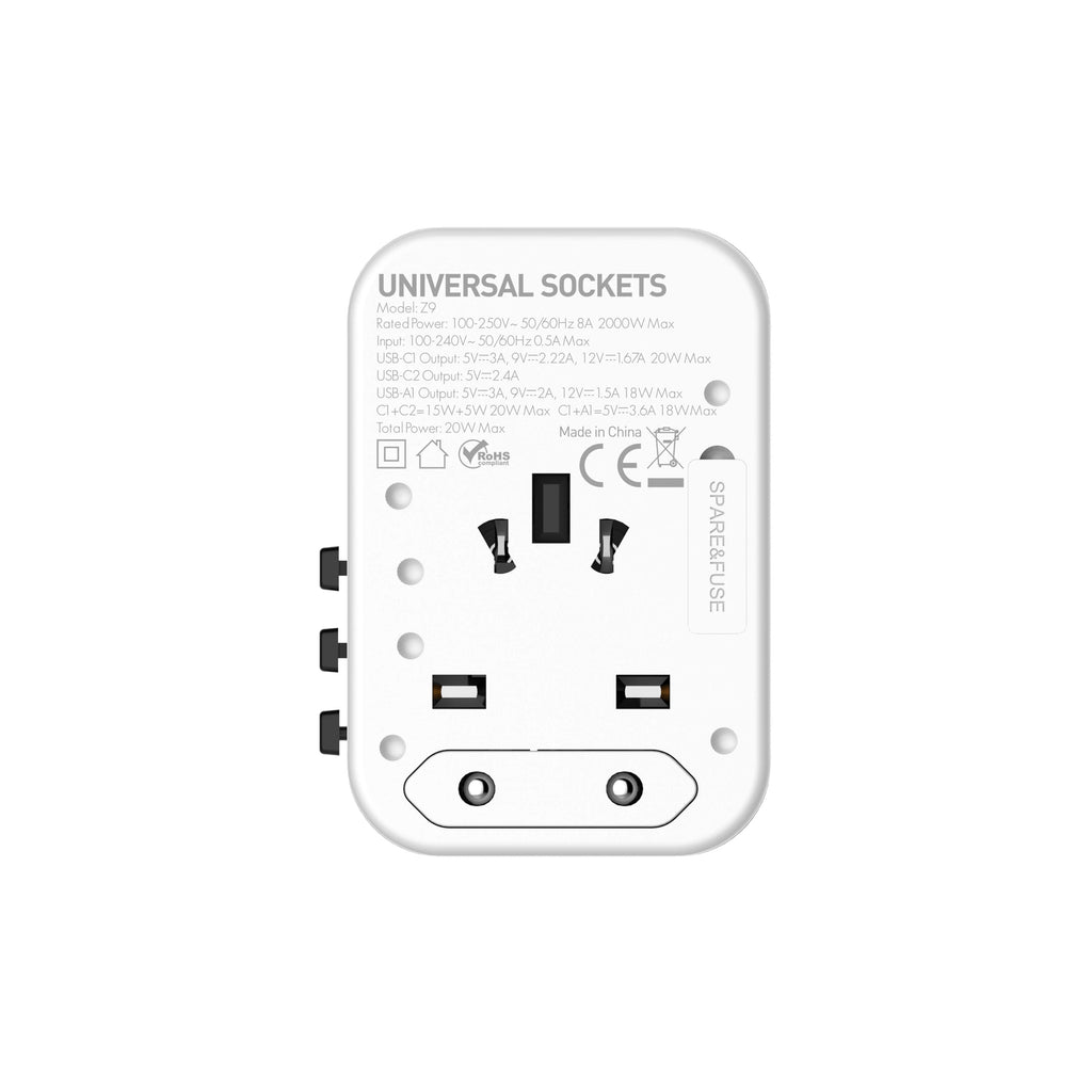 3 USB Ports 20W Travel Adapter