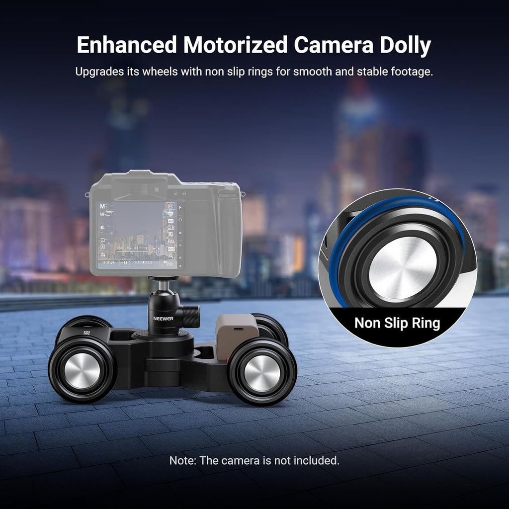 Upgraded Motorized Camera Slider Dolly with App Control