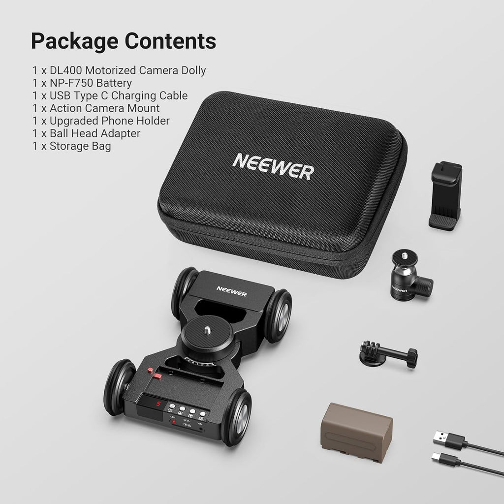 Upgraded Motorized Camera Slider Dolly with App Control